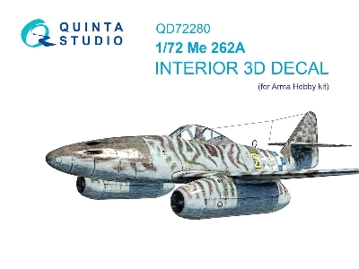 Messerschmitt Me-262 A - 3d-printed & Coloured Interior (For Arma Hobby Kits) - zdjęcie 1