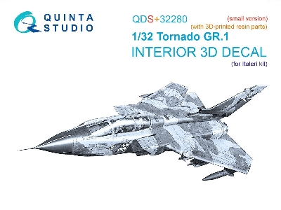 Panavia Tornado Gr.1 - 3d-printed & Coloured Interior With 3d-printed Parts (Small Version / For Italeri Kits) - zdjęcie 1