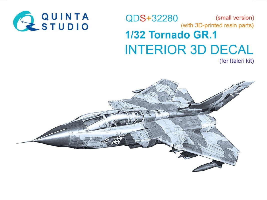 Panavia Tornado Gr.1 - 3d-printed & Coloured Interior With 3d-printed Parts (Small Version / For Italeri Kits) - zdjęcie 1