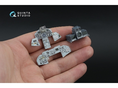 Panavia Tornado Gr.1 - 3d-printed & Coloured Interior With 3d-printed Parts (Small Version / For Italeri Kits) - zdjęcie 7