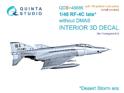 Mcdonnell Douglas Rf-4 C Phantom Ii (Late Without Dmas) - 3d-printed & Coloured Interior With 3d-printed Parts (Small Version / 
