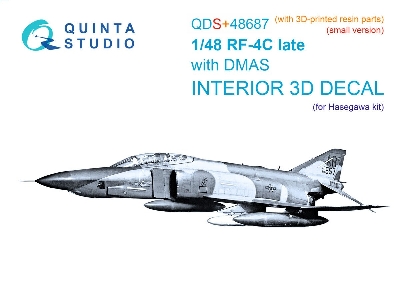 Mcdonnell Douglas Rf-4 C Phantom Ii (Late With Dmas) - 3d-printed & Coloured Interior With 3d-printed Parts (Small Version / For