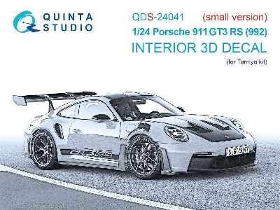 Porsche 911 Gt3 Rs (992) - 3d-printed & Coloured Interior (For Tamiya Kits / Small Version) - zdjęcie 1