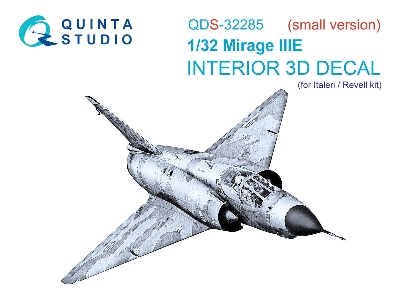 Dassault  Mirage Iiie - 3d-printed & Coloured Interior On Decal Paper (For Italeri And Revell Kits / Small Version) - zdjęcie 1