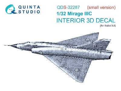 Dassault  Mirage Iii C - 3d-printed & Coloured Interior On Decal Paper (For Italeri Kits / Small Version) - zdjęcie 1