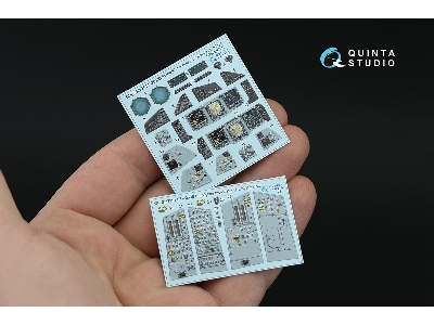 Eurofighter Typhoon Twin-seater (Powered-up Displays) - 3d-printed & Coloured Interior (For Trumpeter Kits / Small Version) - zd