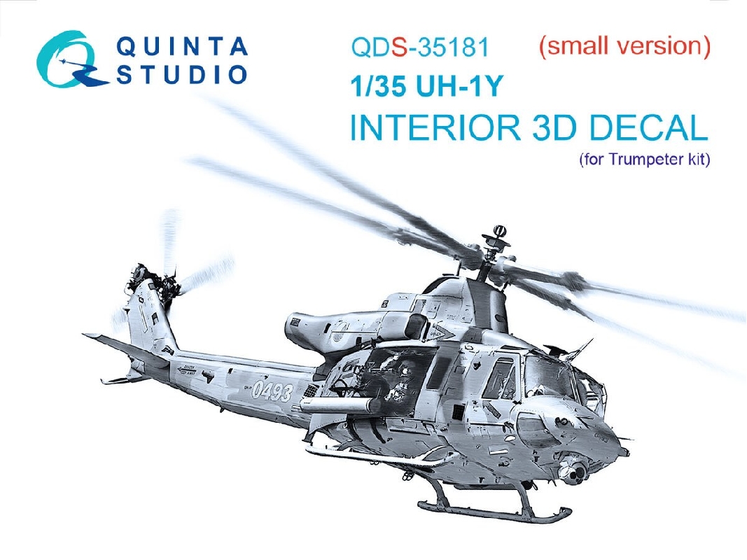 Bell Uh-1 Y Venom - 3d-printed & Coloured Interior (Small Version / For Trumpeter Kits) - zdjęcie 1