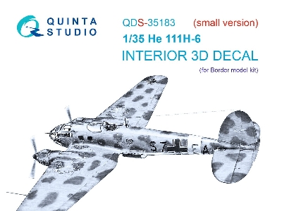 Heinkel He-111 H-6 - 3d-printed & Coloured Interior (Small Version / For Border Model Kits) - zdjęcie 1