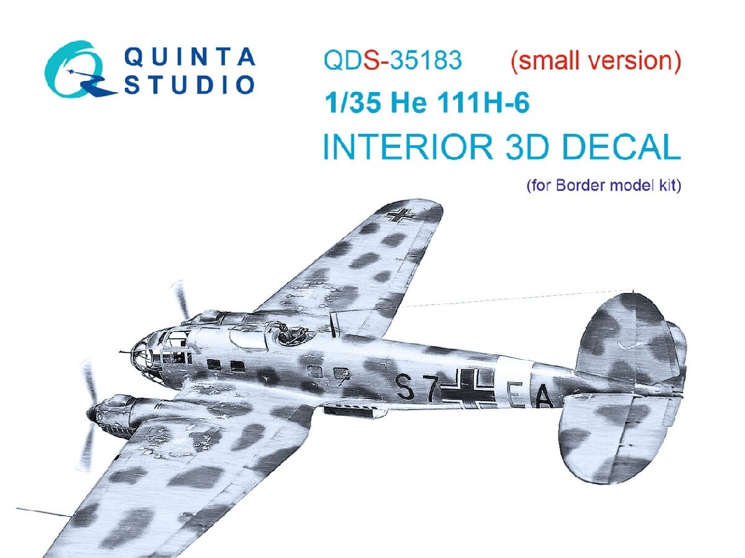 Heinkel He-111 H-6 - 3d-printed & Coloured Interior (Small Version / For Border Model Kits) - zdjęcie 1