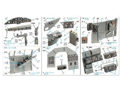 Heinkel He-111 H-6 - 3d-printed & Coloured Interior (Small Version / For Border Model Kits) - zdjęcie 10