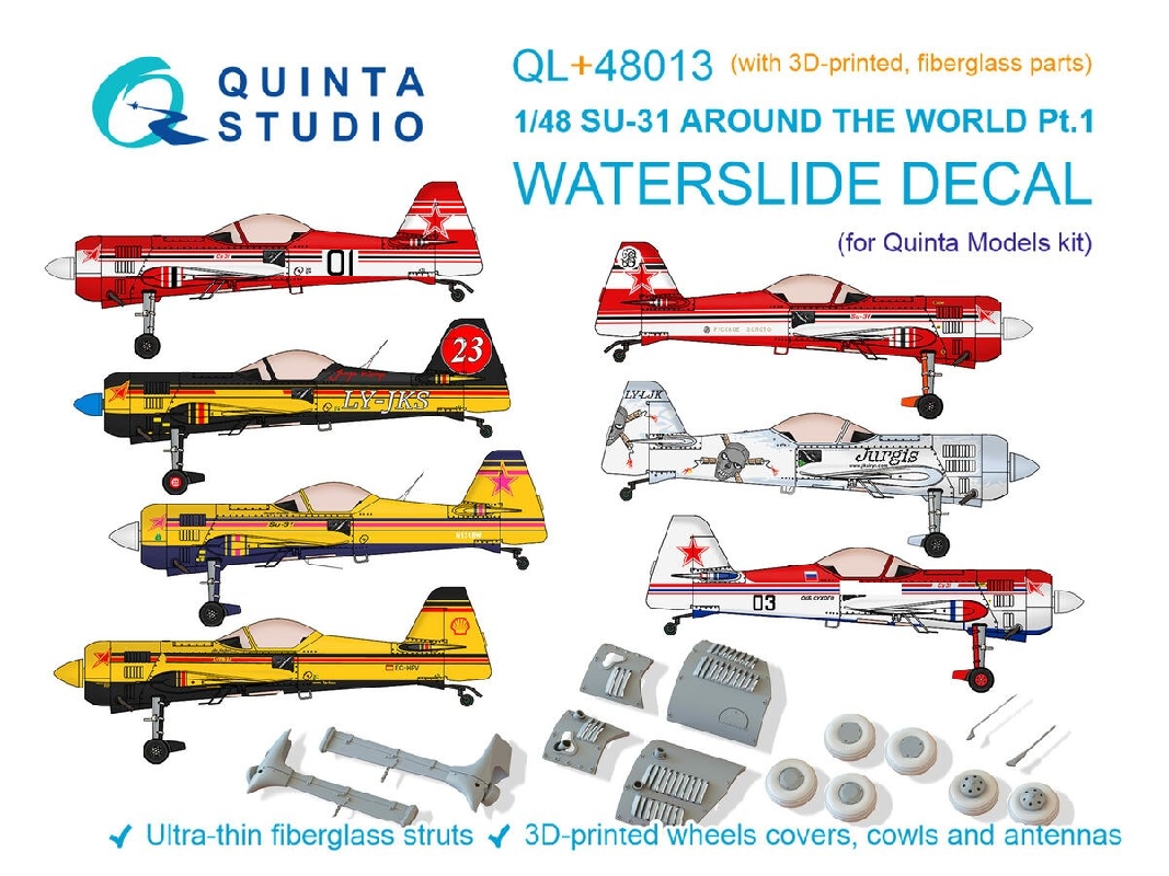 Sukhoi Su-31 Around The World Part 1 With 3d-printed And Fiberglass Resin Parts (For Quinta Studio Kits) - zdjęcie 1