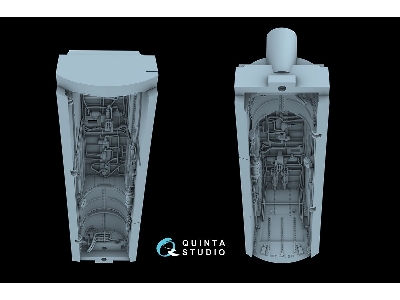 Sukhoi Su-30 Sm - Complete Wheel Wells With 3d-printed Resin Parts (For Zvezda Kits) - zdjęcie 10