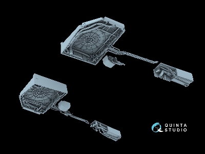 Sukhoi Su-30 Sm - Complete Wheel Wells With 3d-printed Resin Parts (For Zvezda Kits) - zdjęcie 13