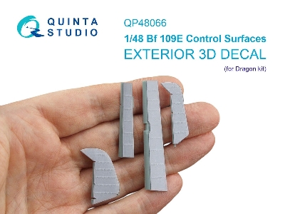 Messerschmitt Bf-109 E - Control Surfaces (For Dragon Kits) - zdjęcie 1