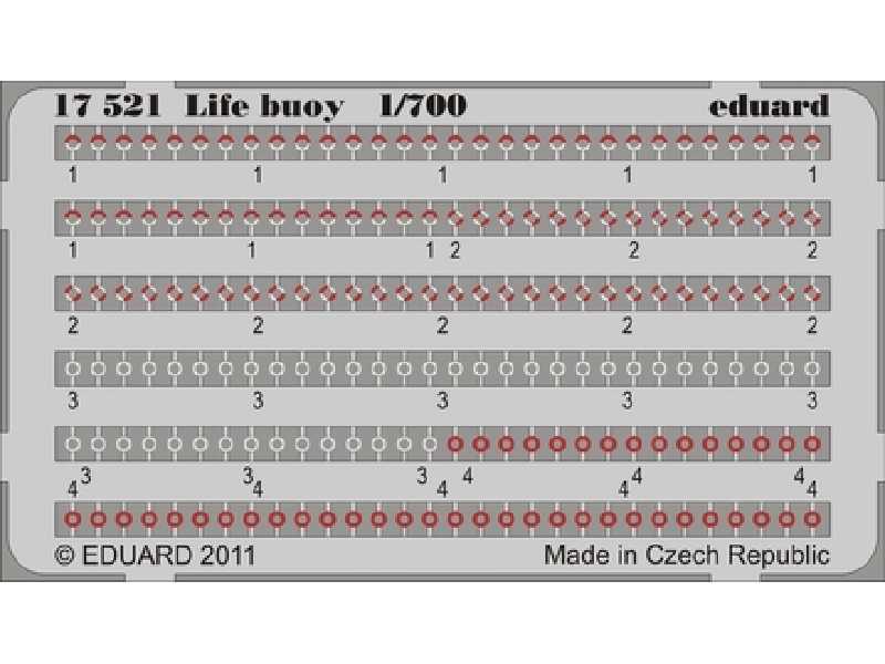  Life buoy 1/700 - blaszki - zdjęcie 1