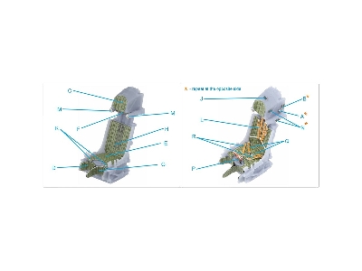 K-36l (Late) Ejection Seat - For Su-25 / Su-25sm Aircraft Since 2008 (For All Kits) - zdjęcie 9