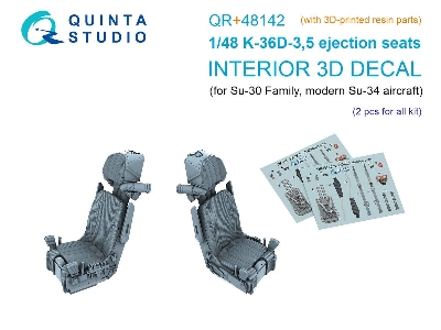K-36d-3,5 Ejection Seats (2 Pcs) For Su-30 Family And Su-34 (For All Kits / 3d-printed) - zdjęcie 1