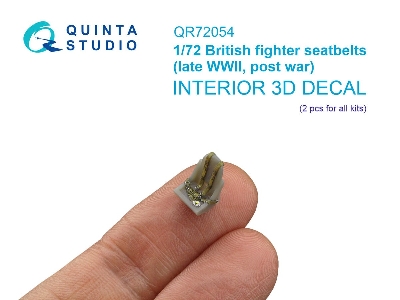 British Fighter Seatbelts - Late Wwii - Post-war / For 2 Seats (For All Kits) - zdjęcie 1