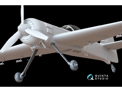 Sukhoi Su-31 - Landing Gear & Wheels With Pe And Fiberglass Parts (For Quinta Studio Kits) - zdjęcie 4