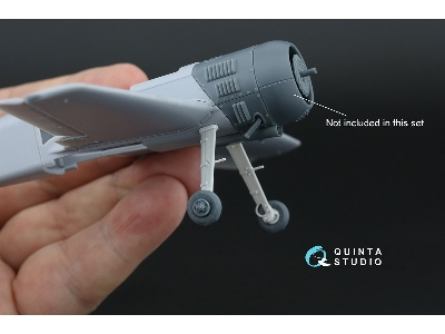 Sukhoi Su-31 - Landing Gear & Wheels With Pe And Fiberglass Parts (For Quinta Studio Kits) - zdjęcie 8