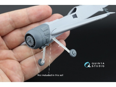 Sukhoi Su-31 - Landing Gear & Wheels With Pe And Fiberglass Parts (For Quinta Studio Kits) - zdjęcie 9