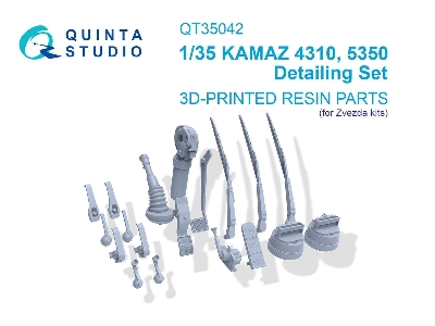 Kamaz 4310 / 5350 - 3d-printed Detailing Set (For Zvezda Kits) - zdjęcie 1