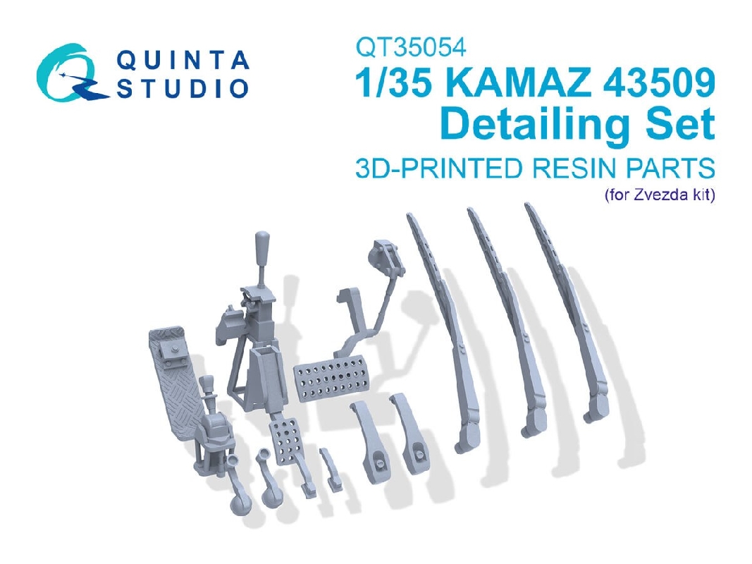 Kamaz 43509 - 3d-printed Detailing Set (For Zvezda Kits) - zdjęcie 1