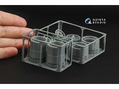 Sukhoi Su-30 Sm - Exhaust Nozzles / Afterburner Position (For Zvezda Kits / 3d-printed) - zdjęcie 2