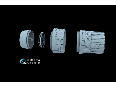 Sukhoi Su-30 Sm - Exhaust Nozzles / Afterburner Position (For Zvezda Kits / 3d-printed) - zdjęcie 8