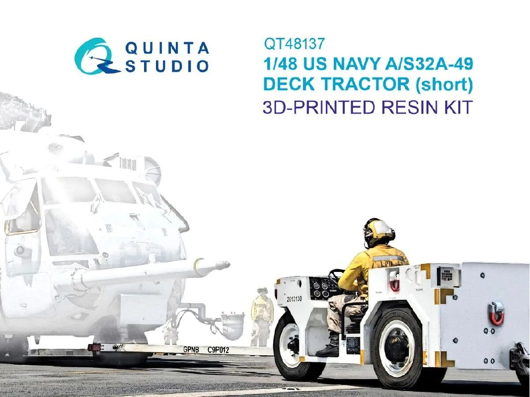 Us Navy As32a-49 (Short) Deck Tractor (3d-printed Full Kit) - zdjęcie 1