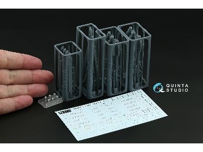 R-73 Air-to-air Missiles With Launchers -3d-printed (6 Pcs / For All Kits) - zdjęcie 2