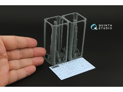 R-77-1 Ver.1  Air-to-air Missiles With Launchers - 3d-printed (2 Pcs / For All Kits) - zdjęcie 2