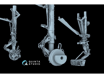 Sukhoi Su-30 Sm - Landing Gear Struts (For Zvezda Kits / 3d-printed) - zdjęcie 5