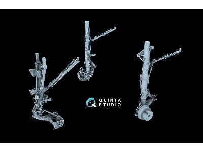Sukhoi Su-30 Sm - Landing Gear Struts (For Zvezda Kits / 3d-printed) - zdjęcie 6