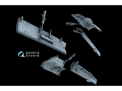 Sukhoi Su-30 Sm - Landing Gear Doors (For Zvezda Kits / 3d-printed) - zdjęcie 2