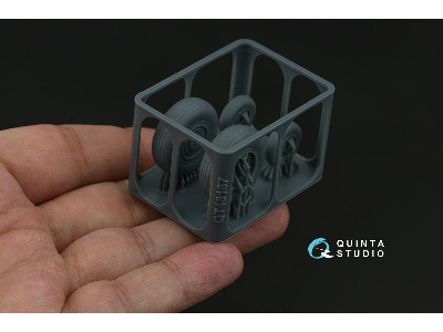 Sukhoi Su-30 Sm - Wheels Set With Weighted Tires (For Zvezda Kits / 3d-printed) - zdjęcie 3