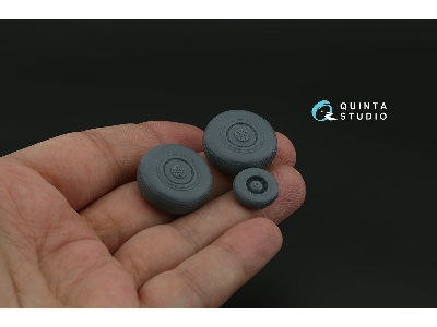 Sukhoi Su-30 Sm - Wheels Set With Weighted Tires (For Zvezda Kits / 3d-printed) - zdjęcie 5