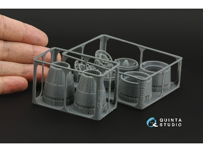 Sukhoi Su-30 Sm - Exhaust Nozzles / Engines Running (For Zvezda Kits / 3d-printed) - zdjęcie 2