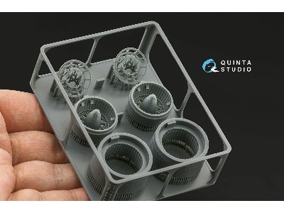 Sukhoi Su-30 Sm - Exhaust Nozzles / Engines Running (For Zvezda Kits / 3d-printed) - zdjęcie 3