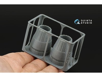 Sukhoi Su-30 Sm - Exhaust Nozzles / Engines Running (For Zvezda Kits / 3d-printed) - zdjęcie 4