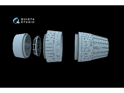 Sukhoi Su-30 Sm - Exhaust Nozzles / Engines Running (For Zvezda Kits / 3d-printed) - zdjęcie 7