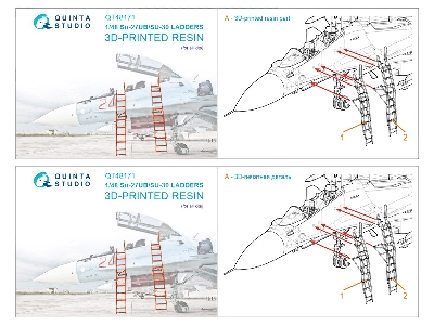 Crew Access Ladders For Su-27 Ub & Su-30 Family (For All Kits) - zdjęcie 5