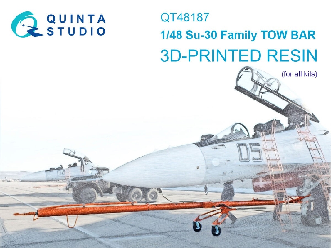 Sukhoi Su-30 Family - 3d-printed Tow Bar (For All Kits) - zdjęcie 1