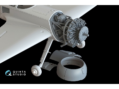 Sukhoi Su-31 - 3d-printed Engine With Removed Cowls (For Quinta Models Kits) - zdjęcie 4