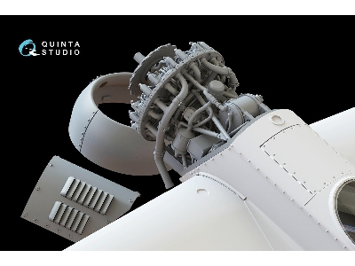 Sukhoi Su-31 - 3d-printed Engine With Removed Cowls (For Quinta Models Kits) - zdjęcie 5