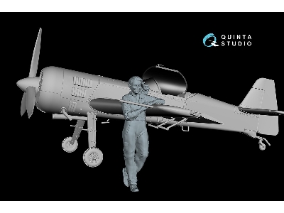Svetlana Stending Near Su-31 (1 Figure 3d-printed / For Quinta Models Kits) - zdjęcie 6
