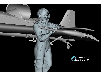 Svetlana Stending Near Su-31 (1 Figure 3d-printed / For Quinta Models Kits) - zdjęcie 7