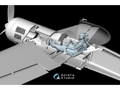 Svetlana Sitting In Su-31 (1 Figure 3d-printed / For Quinta Models Kits) - zdjęcie 6