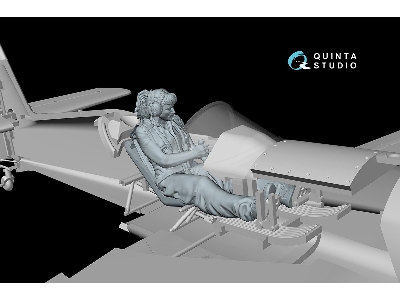 Svetlana Sitting In Su-31 (1 Figure 3d-printed / For Quinta Models Kits) - zdjęcie 7