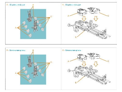 Ija Wwii Type 89 (Special) Twin Machine Gun Mount - 3d-printed (2 Pcs / For All Kits) - zdjęcie 5